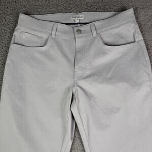 Peter Millar Pants Mens 32x28 Gale Gray EB66 Golf 5-Pocket Performance Stretch